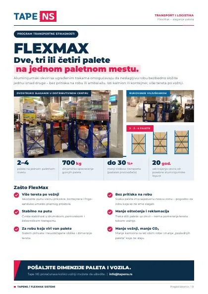 Naslovna strana brošure FlexMax – brošura