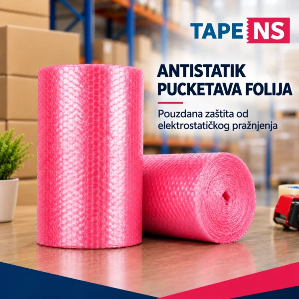 Antistatik pucketava folija 1200 mm × 200 m – TapeNS