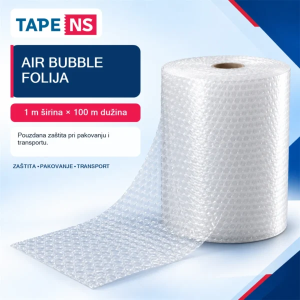 Bubble (pucketava) folija SL+HD 1000 mm × 100 m – TapeNS